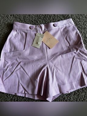 Pearl by Lela Rose Stretch Cotton Shorts NWT